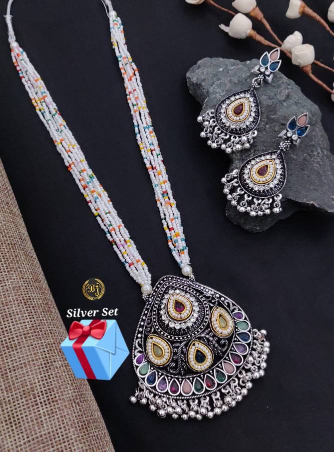 Designer Oxidized With Pearl Jewellery Set Wholesale Price In Surat